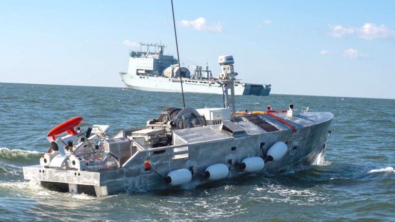U.S. Navy Turned A British Amphibious Ship Into A Mine-Clearing Sea Base Packed With Drone Tech